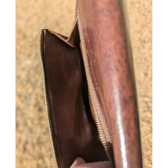 Vintage Coach Leather Trifold Full Size Wallet Brown - Picture 4 of 12